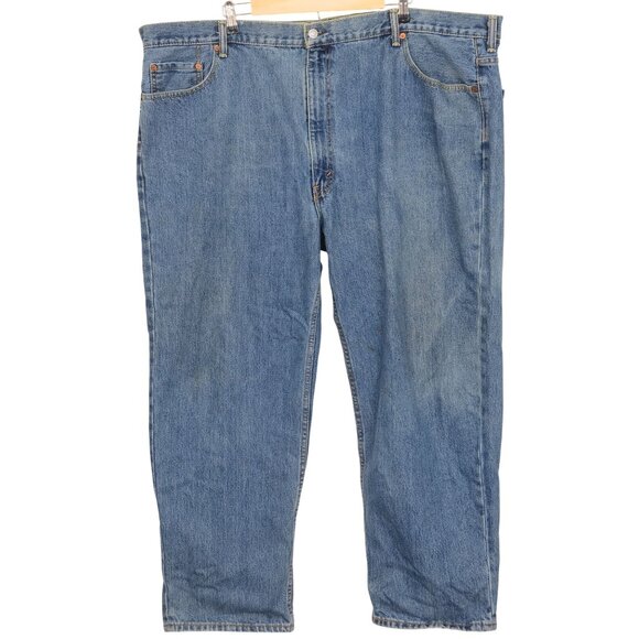 Levi's 550 Big & Tall 50 x 30 Medium Wash Denim Jeans Zip Pants - Picture 1 of 10